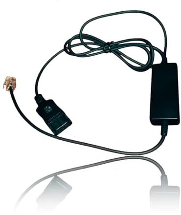 Headset Smart Cord 1200GN (4ft) for Jabra, Liberation, GN Netcom | QD to RJ9 with Quick Disconnect | Compatible with Mitel, Cisco, Yealink, NEC, Aastra, Nortel, Shortel, Allworx by Global Teck
