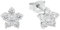 Amor Ohrstecker 925 Sterling Silber Damen Ohrschmuck, mit Zirkonia synth., 0,8 cm, Silber, Kommt in Schmuck Geschenk Box, 9144549
