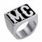 BOBIJOO JEWELRY - Bague Chevalière Homme MC Biker Motorcycle Club Rectangulaire Acier Inoxydable - 22,6 (13 US)