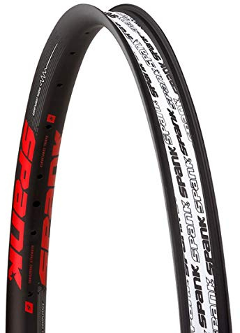 Spank sp-rim-0172-b/Red Felge Fahrrad-Unisex Erwachsene, schwarz/rot
