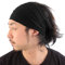 CHARM Stirnband Herren Bandana Damen - Kopftuch Herren Hair Band Men Headband Damen Piraten Haarband Männer Sport Schwarz M