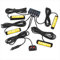 COLFULINE 4X Feux de Pénétration 6LEDs 24W 12/24V Etanche IP65, Avertissement Stroboscopique d’Urgent Orange sur Prise Allume-Cigare 8 Modes Flash pour Véhicules d'Intervention Prioritaire CE ROHS