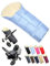 BambiniWelt by Rafael K. Fußsack [Winterfußsack für Kinderwagen] Buggy Schlitten Kuschelsack universal in Mumienform mit Lammwolle Größe anpassbar warm mit Reißverschluss waschbar (hellblau)