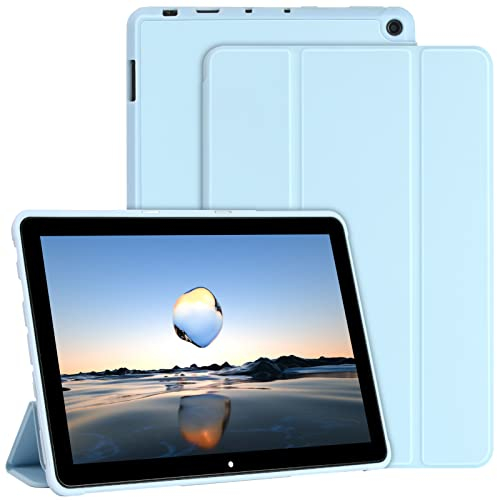 AMZCASE Hülle für alle neuen Amazon Fire HD 10 und Fire HD 10 Plus Tablets (nur kompatibel mit der 11. Generation 2021) – Ultraleichte Slim Shell Stand Cover Auto Wake/Sleep(Himmelblau)