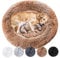 Wahre Tierliebe Hundebett Donut - Das Original - waschbar [XS, 70cm, braun] Hundekissen, Hundekorb, Flauschiges Hundebett für große, mittelgroße & kleine Hunde