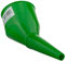Angled Fuel Funnel with fine mesh filter and handle,for petrol diesel oil ad-blue water screen wash (green)