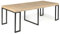 FACILITYS Facility's - Ausziehbarer Konsolentisch Holz und Metall - Multifunktionaler Tisch für 2 bis 10 Personen - Modernes und Robustes Design - Ideal für Esszimmer, Wohnzimmer oder Büro