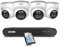 ZOSI 8CH 5MP CCTV Camera System, 2.5K 8 Channel H.265+ NVR and 4x 4MP Outdoor PoE Security Cameras, Human Detection, Remote Access, Built-in 2TB HDD, 24/7 Recording