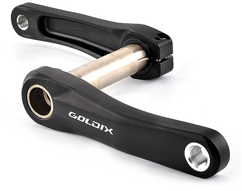 LSRRYD GXP Kurbelarm 110mm 127mm 140mm 150mm 155mm 160mm Aluminium Links Rechts Kurbel Für Mountainbike Straßenräder (Color : Black, Size : 140mm)