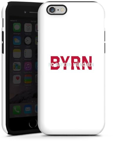 DeinDesign Panzer Handyhülle kompatibel mit Apple iPhone 6 robuste Outdoor Hülle Schutzhülle glänzend FC Bayern München FCB Offizielles Lizenzprodukt