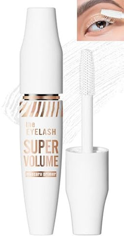 Weiße Mascara Base (Wimpernset), Super Lockige Und Dicke Wasserfeste Und Wischfeste, Lang Anhaltende Glamouröse Und Voluminöse Wimpern