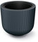 Tymar Vaso da fiori con inserto, fioriera in plastica, vaso grande (DBML, antracite, diametro 47 cm)