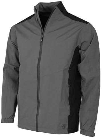 Proquip Mens Aqualite Golf Waterproof Jacket - Grey/Black - XL