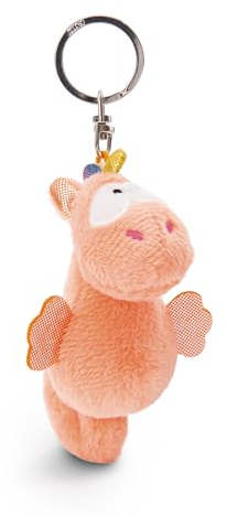 NICI Schlüsselanhänger Seepferdchen Laguna Rainbow 9cm orange - Nachhaltiger Begleiter Kuscheltieranhänger mit Schlüsselring für Schlüsselband, Schlüsselbund & Schlüsselhalter