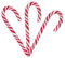 Mini Candy Canes Christmas Tree Decorations Hanging Tree Ornaments Christmas Pendants Tree Decorations Plastic For Christmas Holiday New Year’s Home Decor Party Gift Supplies (6 Pcs)