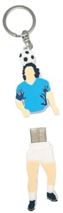 FOOTBALL USB - Porte-clés&Clé USB Drive 3.0 avec forme de Diego Marado gadget D10 32 Go lecteur de mémoire flash Pen Drive haute vitesse idée cadeau pour les fans naples (Pendrive&Porte-clés)