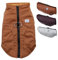 FANSU Hundemantel für Große Hunde, 5-30KG Warme Hundejacke Winter Haustier Jacke Wattierte Kleidung (M, Braun)