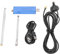 Ricevitore Radio Definito Dal Software Kit Ricevitore SDR, Kit Ricevitore Radio Definito Dal Software Set Ricevitore Radio in Alluminio Ricevitore DAB FM SDR con Antenna e Presa