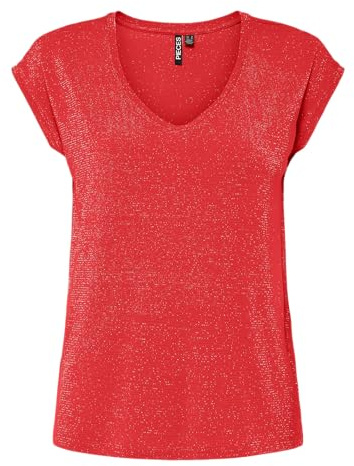 PIECES Pcbillo Tee Lurex Stripes Noos Bc