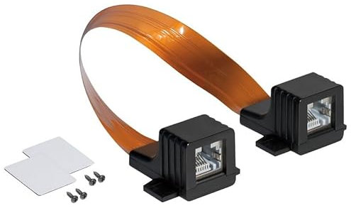 AC-Sat-Corner Deluxe Premium Slim Fensterdurchführung Türdurchführung RJ45 Netzwerkkabel Kupfer 30cm