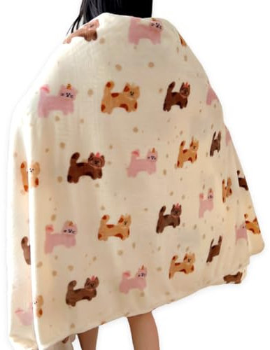 DKLQXCE Coperta con Stampa di Gatto, Stampa Animale per Bambini Coperta, Coperta Divano Morbida Gatto Morbida Flanella 70 * 100 cm Coperta per Ragazzi e Ragazze Letto Divano Soffice Coperta