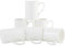 White 10oz Castle Mugs Set of 6 by Heritage - Premium Fine Bone China Cups and Mugs - Professional Quality for Kitchens, Restaurants, Cafes