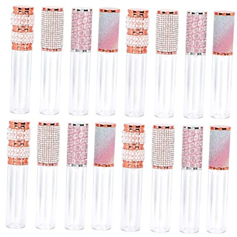 DRESSOOS 20 STÜCKE Leere Lipgloss-Flaschen 5ml Lip Glaze Tubes Kompakte Größe Lipgloss Tube Container für