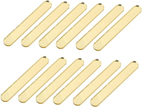 Tofficu 20st Eisstange Am Stiel Eisstöcke Basteln Lutscherstiel Silberne Spiegel-lolly-sticks Selbstgemachte Stöcke Stick Für Mini-tag-sticks Selber Machen Eisformen Acryl