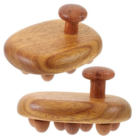 Ipetboom 2stücke Holzkamm Für Kopfhautmassage Massagewerkzeug Aus Holz Für Holztherapie Körpermassagegerät Aus Holz Massagegerät Für Rücken Handheld-massagekamm Für Haare