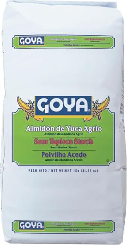 Goya Almidón de Yuca Agrio, Sin Gluten Ideal para Celiacos, para Panadería y Bollería (Paquete de 6)