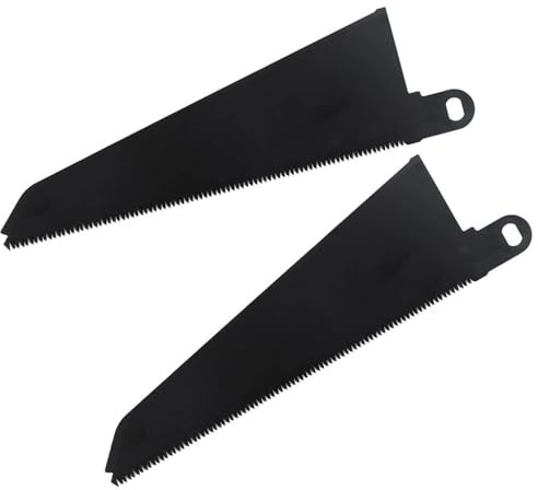 Crozgan 2Pcs 240mm Reciprocating Saw Blades,Black Carbon Steel Saw Blades Compatible with Black and Decker Scorpion Saws Blade FKS890E KS890ECN KS890GT KS890EK for Steel Pipe Cutting,Chipboard