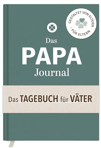 mintkind® Tagebuch für Papas – Papa Journal A5 Petrol, Job & Familie | Tägliche Routine in Minuten, Gedanken sortieren und Erinnerungen festhalten – Geschenk zum Vatertag und zur Geburt