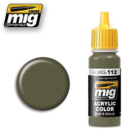 Mig Jimenez Acrylfarbe A.MIG-0112 Ammo SCC 15 (British 1944-45 Olive Drab), 17 ml, Mehrfarbig, 3 Jahre bis 99 Jahre