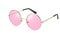 Komonee Lennon Style Pink Flat Lens Round Retro Classic Sunglasses Vintage Hippy Tea Shades Unisex Steampunk UV400 Protection