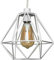 MiniSun | Retro Style White Metal Basket Ceiling Light Shade | Pendant Lights, Home Décor & Improvement Essential