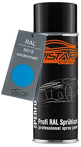 TRISTARcolor RAL 5015 Himmelblau Bombe de peinture 400 ml mat satiné séchage rapide