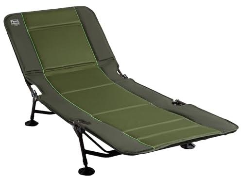TIMBER RIDGE Faltbares Campingbett, Robustes Kinderbett mit bequemer Polsterung, tragbares Reise-Campingbett für Zuhause oder draußen, unterstützt 136 kg, Grün