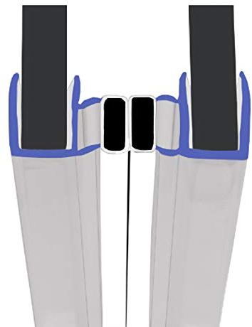 Magnetic Shower Seals | Sold in Pairs | Fits 4-6mm Glass | Side Magnets Normally Found on Pivot Doors | 2 Metres Long | MAG013