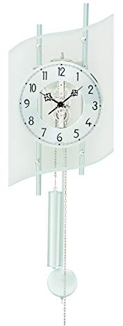 AMS Wanduhr Schlagwerk (Silberlackiert)