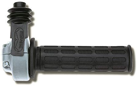 Domino Comando gas rapido con manopola nera a doppio cavo.