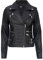 Infinity Leather Damen Retro Schwarz 100% Nappaleder Bikerjacke S