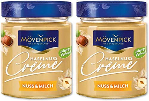 Mövenpick Brotaufstrich Haselnuss Creme Nuss & Milch ohne Palmöl 2x300g
