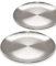 Outdoor Saxx Lot de 2 assiettes en acier inoxydable incassables de 20 cm