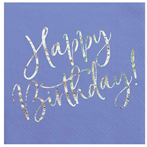 Set 20 Servietten Geburtstag Party Servietten Happy Birthday Deko Geburtstagsparty Geburtstag Junge Männer Servietten Blau Marineblau
