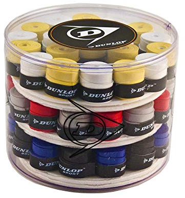 Dunlop Unisex Gecko-Tac Overgrip Griffband, 60 Stück Mix, Mehrfarbig