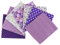 aufodara Baumwollstoff Patchwork DIY Stoffpaket 7 Stück 50 x 50 cm, Reiner Baumwolle Stoff, Stoffe zum Nähen, Quilten Basteln Handwerk Gewebe, vielfältige Mustern Quadrate Baumwolltuch (Lila)