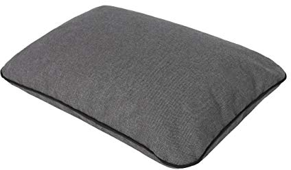 PillowPrim EIN kleines Kissen für den Garten 52x33 cm Bankkissen Kopfstütze Armlehne Wasserdicht Grau