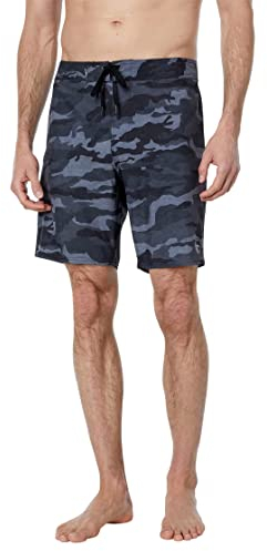 O'NEILL Herren-Brettshorts, 48,3 cm, Camouflage, wasserabweisend, mit schnell trocknendem Stretch-Stoff und Taschen, Black Camo | Hyperfreak Camo, 176