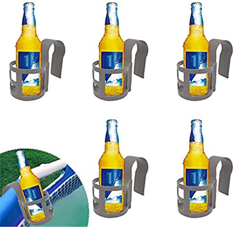 NBZZ Pool Getränkehalter Bierkastenkühler Pool Getränkehalter Ohne Verschütten Getränke Halter Flaschenhalter Dosenhalter Cupholder für Pools passt in die meisten Pools 5pcs (A-5pcs)