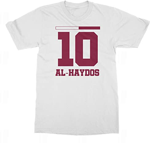 Qatar Sauf Jersey Al Haydos 10 Trikot des Nationalvereins Trend Unisex T-Shirt (Rot, XX-Groß)